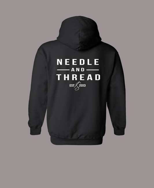Fresh Stitch Ladies Hoodie N&T - BLACK