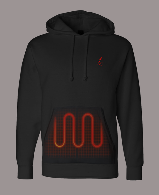 Fresh Stitch Pocket Heated Hoodie BLACK